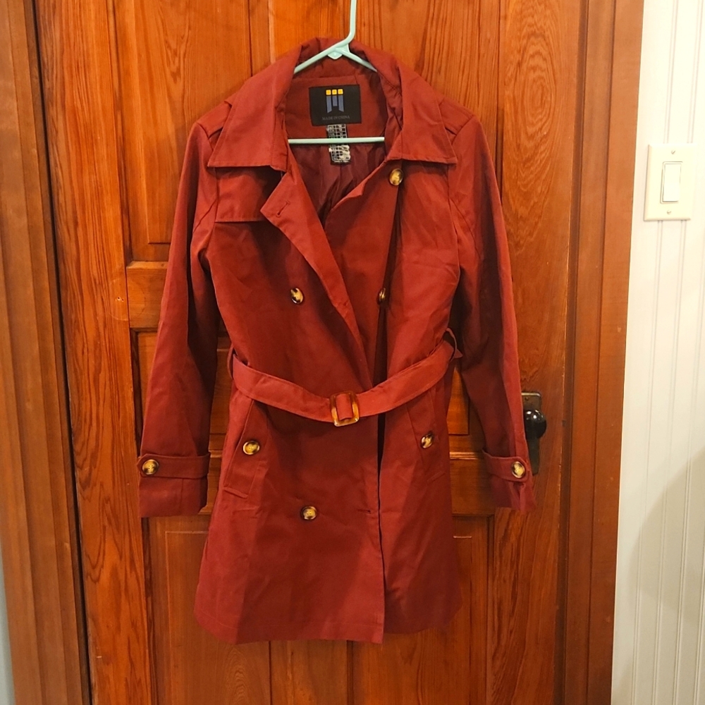 DONATION SALE, BOGO FREE Red rain coat with hood